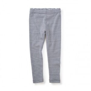 Quincy Mae Organic Cotton Heather Striped Kids Leggings Girls or Boys - 4-5 yr